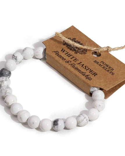 Power Bracelet - White Jasper - Bee my Gift