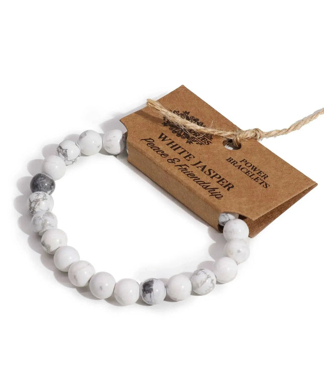 Power Bracelet - White Jasper - Bee my Gift