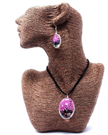 Pressed Flowers - Tree of Life set - Bright Pink - Bee my Gift
