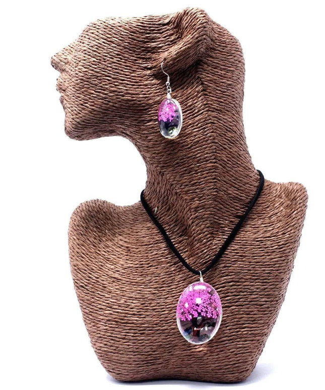 Pressed Flowers - Tree of Life set - Bright Pink - Bee my Gift