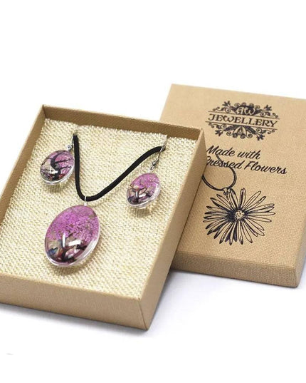 Pressed Flowers - Tree of Life set - Bright Pink - Bee my Gift