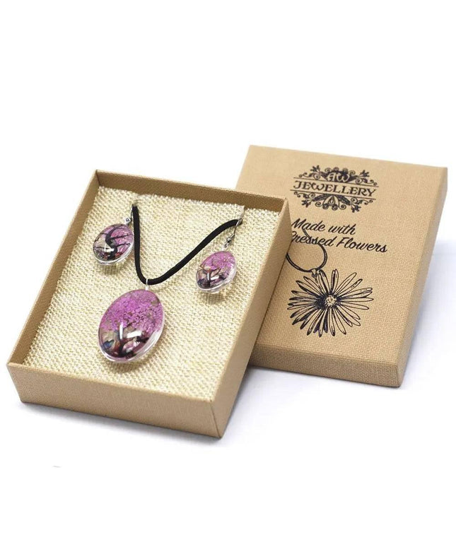Pressed Flowers - Tree of Life set - Bright Pink - Bee my Gift