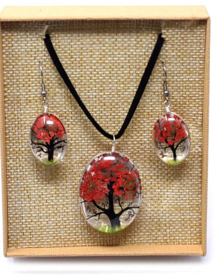Pressed Flowers - Tree of Life set - Coral - Bee my Gift