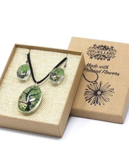 Pressed Flowers - Tree of Life set - Green - Bee my Gift