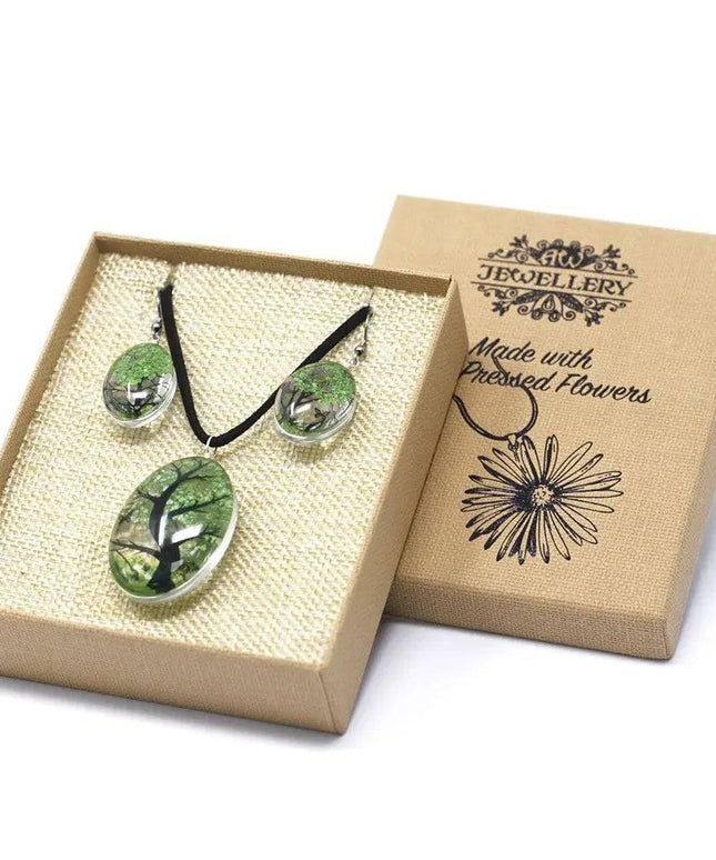 Pressed Flowers - Tree of Life set - Green - Bee my Gift