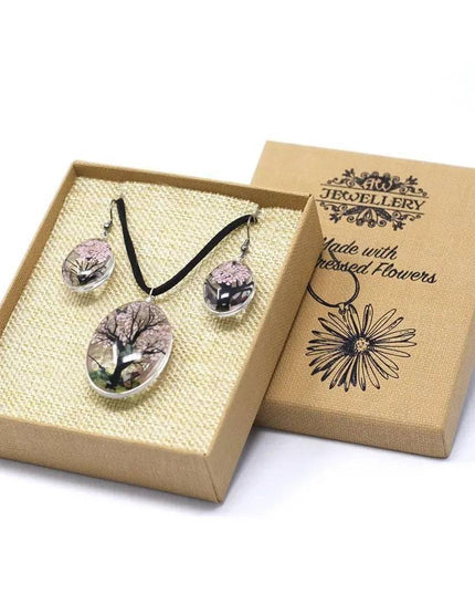 Pressed Flowers - Tree of Life set - Pink - Bee my Gift
