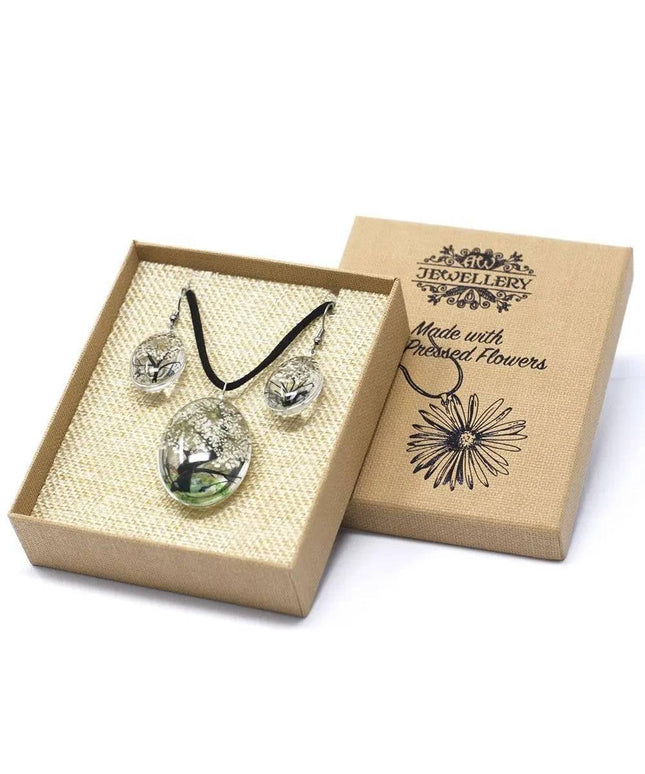Pressed Flowers - Tree of Life set - White - Bee my Gift