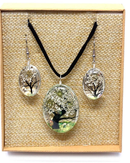 Pressed Flowers - Tree of Life set - White - Bee my Gift