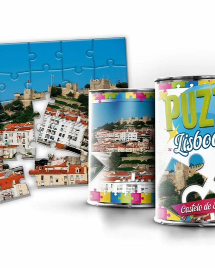 Puzzle em Lata Castelo de São Jorge em Lisboa - Bee my Gift