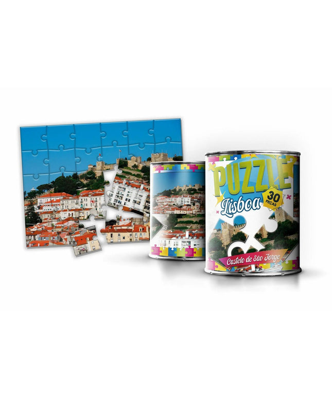 Puzzle em Lata Castelo de São Jorge em Lisboa - Bee my Gift