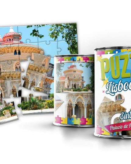 Puzzle em Lata Palácio de Monserrate em Sintra - Bee my Gift