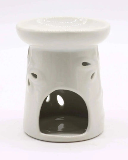 Queimador de óleo de cerâmica branca - Design de libélula para fragrâncias - Bee my Gift