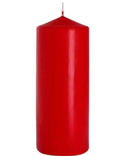 Red Pillar Candle 80x200mm with 90h Burn Time - Bee my Gift