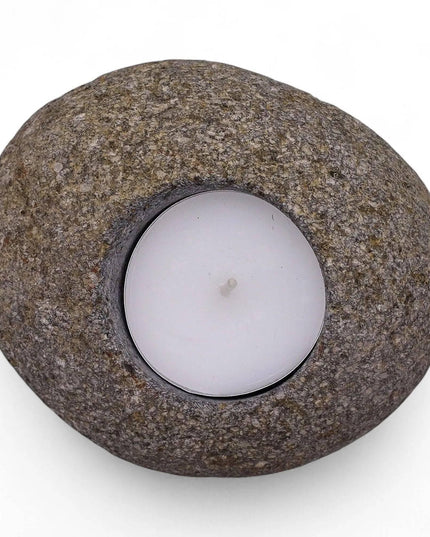 Riverstone Candle Holder for Nightlight and Decor - Bee my Gift