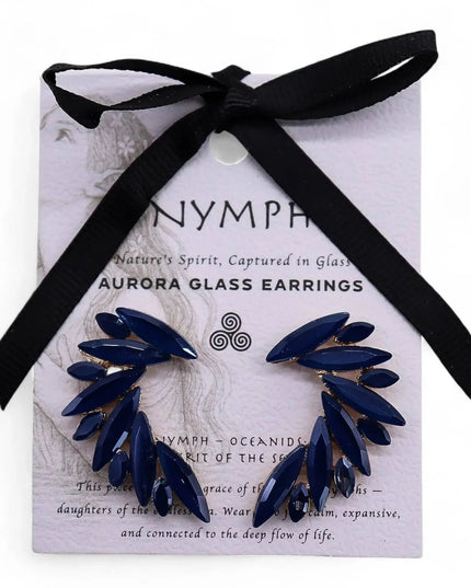 Royal Blue - Vintage Glass - Angel Wings - Earrings - Bee my Gift