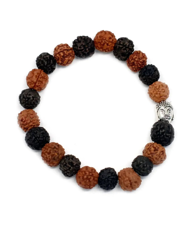 Rudraksha Buddah Bangle Mala - Mix - Bee my Gift