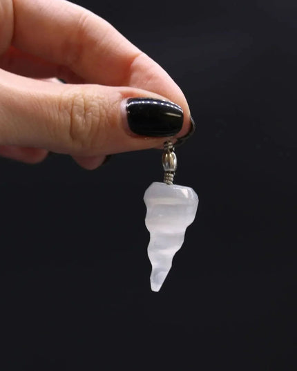 Selenite Spiral Pendant - Bee my Gift