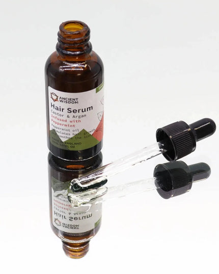 Sérum capilar orgânico de hortelã - pimenta 30ml para o cuidado do cabelo - Bee my Gift