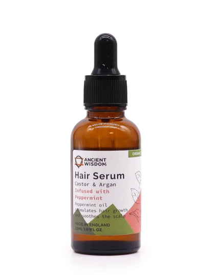 Sérum capilar orgânico de hortelã - pimenta 30ml para o cuidado do cabelo - Bee my Gift