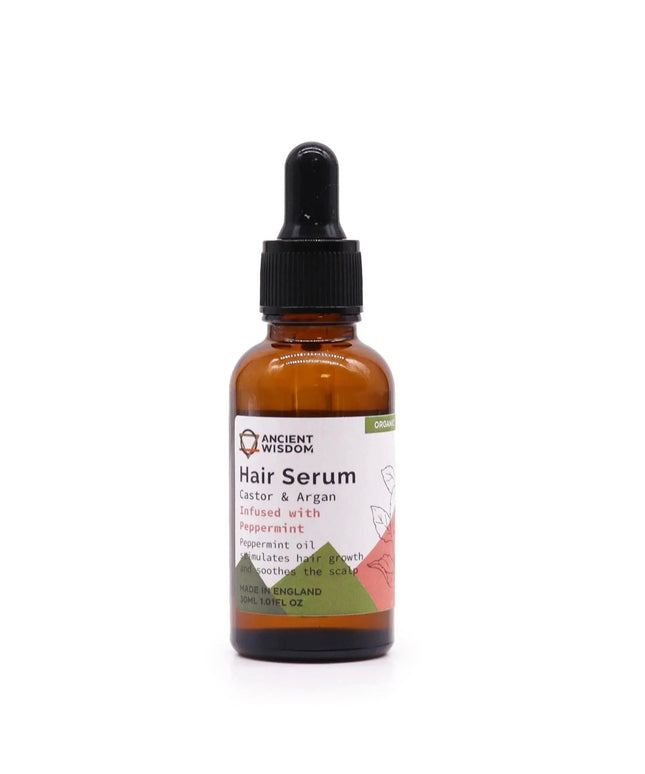 Sérum capilar orgânico de hortelã - pimenta 30ml para o cuidado do cabelo - Bee my Gift