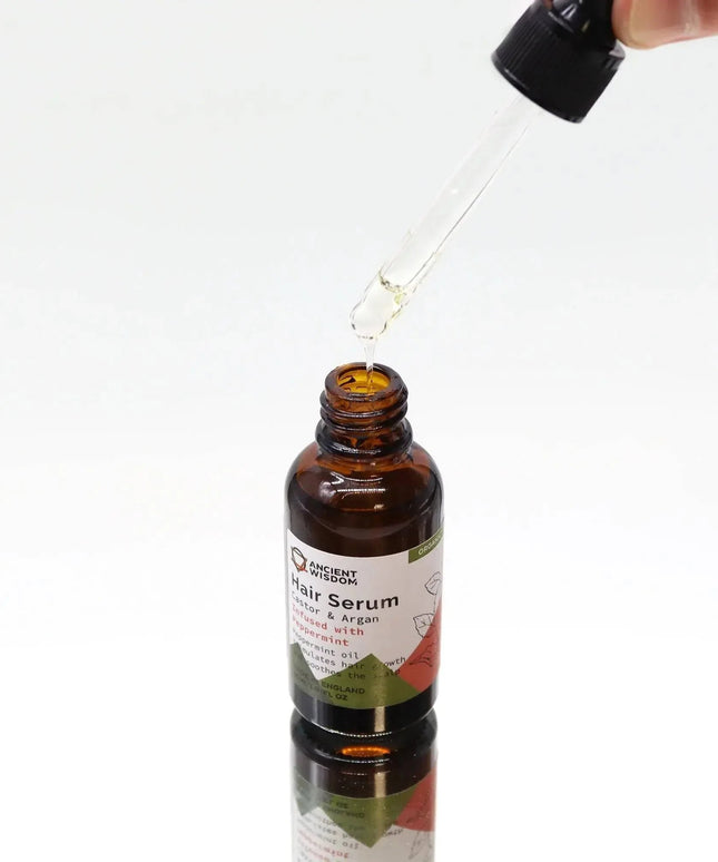 Sérum capilar orgânico de hortelã - pimenta 30ml para o cuidado do cabelo - Bee my Gift