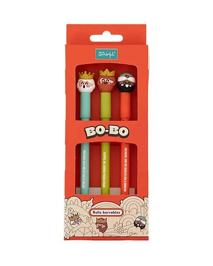 Set de 3 esferográficas apagáveis Bo - Bo - Reis Magos - Bee my Gift