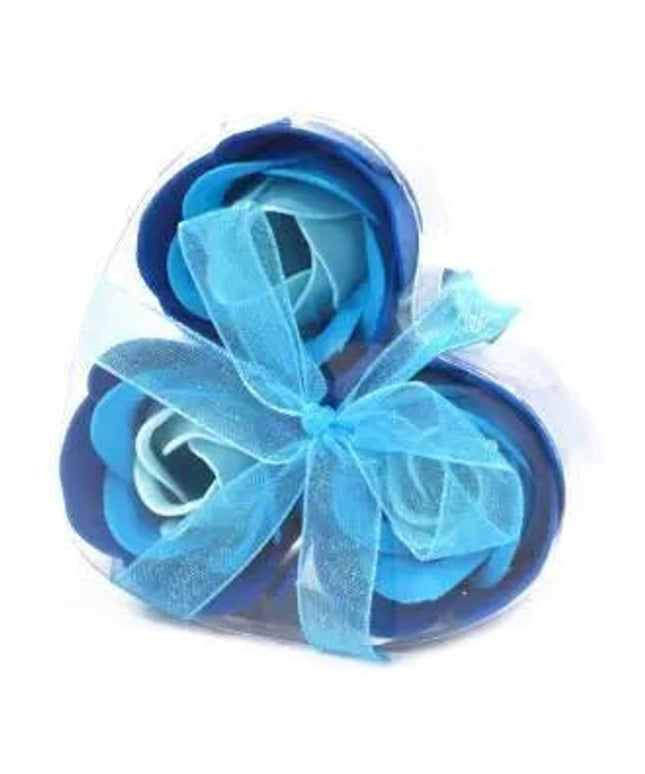 Set de 3 flores de Sabão caixa coração - Bee my Gift