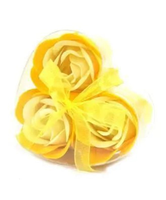 Set de 3 flores de Sabão caixa coração - Bee my Gift