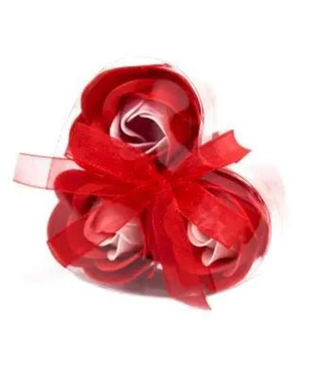 Set de 3 flores de Sabão caixa coração - Bee my Gift