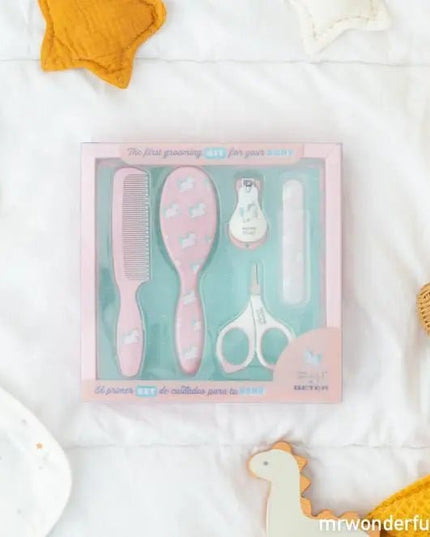 Set de cuidados do bebê com estampado de unicórnios - Bee my Gift