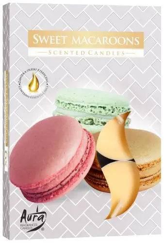 Set of 6 Scented Tealights - Sweet Macaron - Bee my Gift