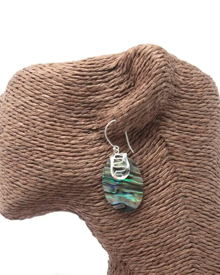 Shell & Silver Earrings - Flip - flops - Abalone - Bee my Gift