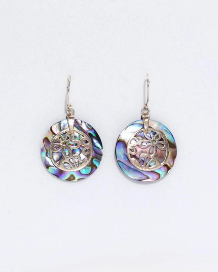 Shell & Silver Earrings - Flowers - Abalone - Bee my Gift