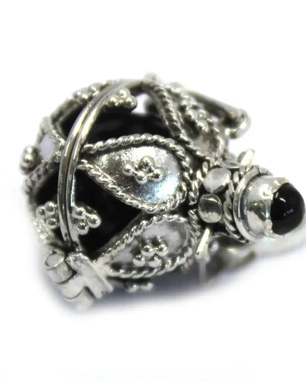 Silver Angel Bell - Darkness - 16mm - Bee my Gift
