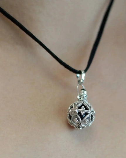Silver Angel Bell - Darkness - 16mm - Bee my Gift