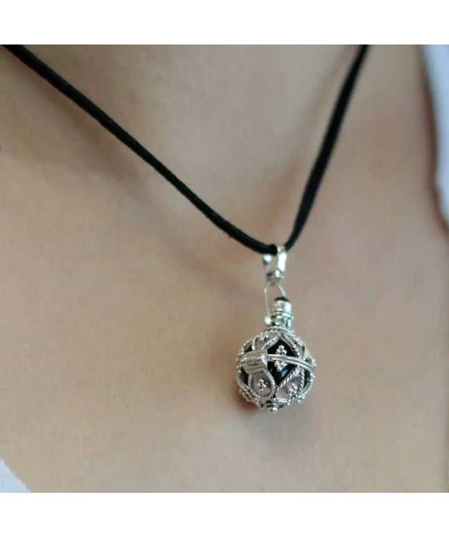 Silver Angel Bell - Darkness - 16mm - Bee my Gift