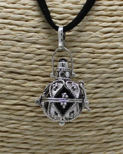 Silver Angel Bell - Darkness - 16mm - Bee my Gift