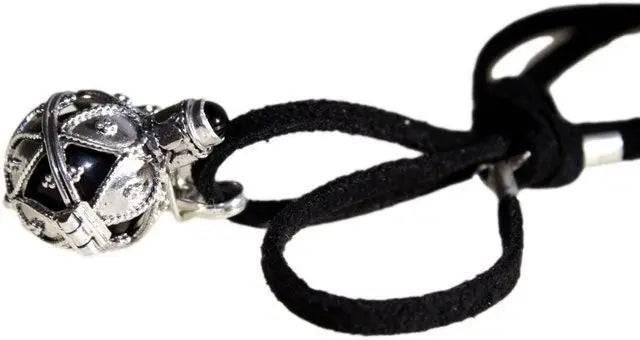 Silver Angel Bell - Darkness - 16mm - Bee my Gift