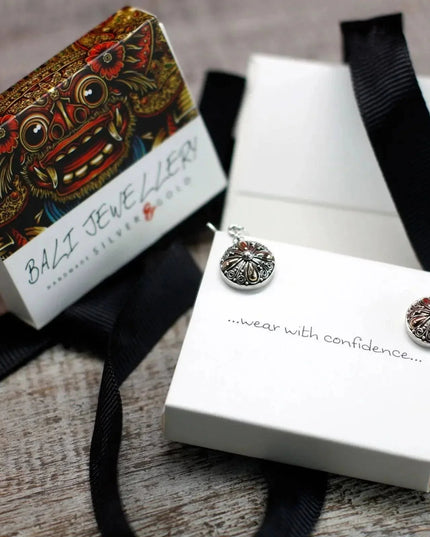 Silver & Gold Earring - Hamsa - Bee my Gift