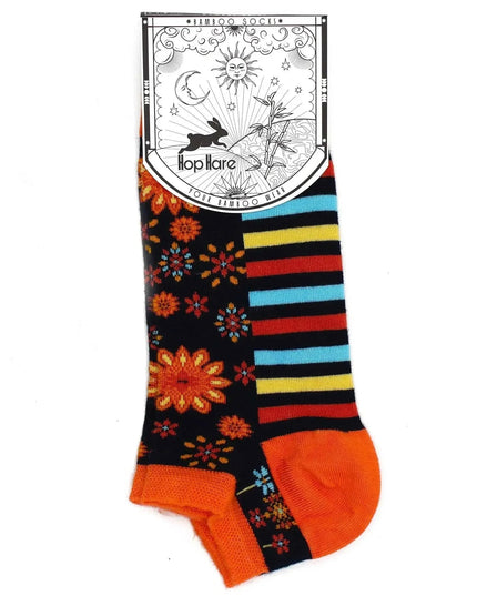 S/M Hop Hare Bamboo Socks Low (36 - 40) - Mandala Flowers - Bee my Gift