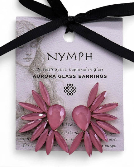 Soft Pink - Vintage Glass - Angel Wings - Earrings - Bee my Gift