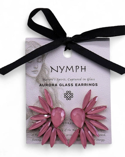 Soft Pink - Vintage Glass - Angel Wings - Earrings - Bee my Gift