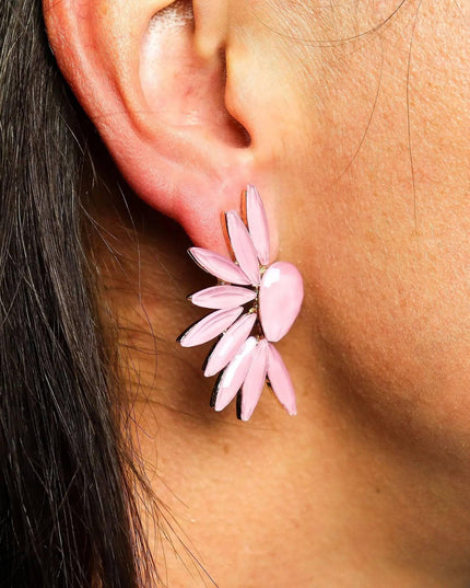 Soft Pink - Vintage Glass - Angel Wings - Earrings - Bee my Gift
