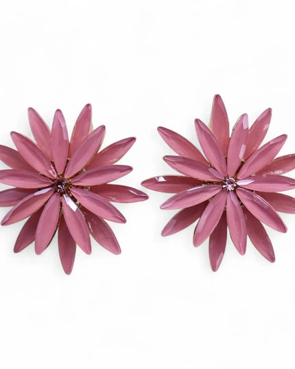 Soft Pink - Vintage Glass - Flowers - Earrings - Bee my Gift