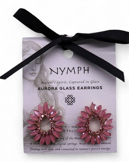 Soft Pink - Vintage Glass - Loop - Earrings - Bee my Gift