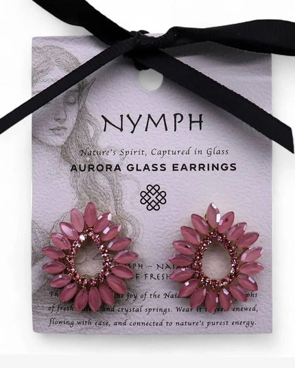 Soft Pink - Vintage Glass - Loop - Earrings - Bee my Gift