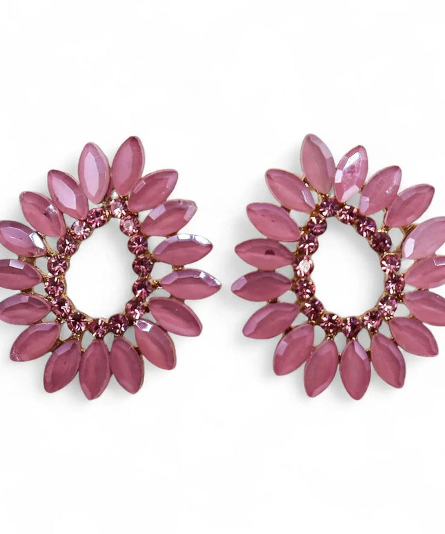 Soft Pink - Vintage Glass - Loop - Earrings - Bee my Gift