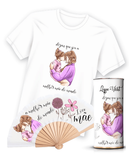 T-Shirt com Leque Mãe - Bee my Gift