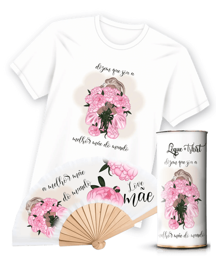 T-Shirt com Leque Mãe - Bee my Gift