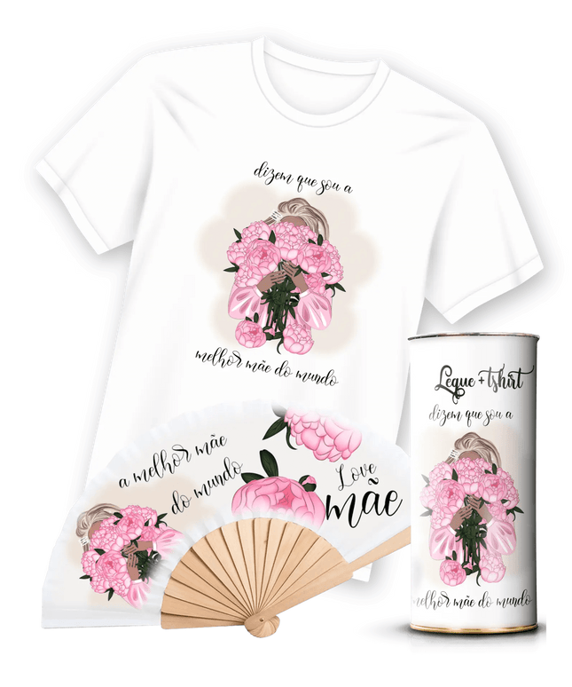 T-Shirt com Leque Mãe - Bee my Gift